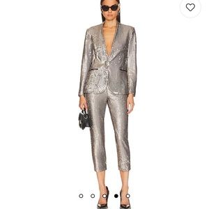 All Saints sequin blazer and slim pants